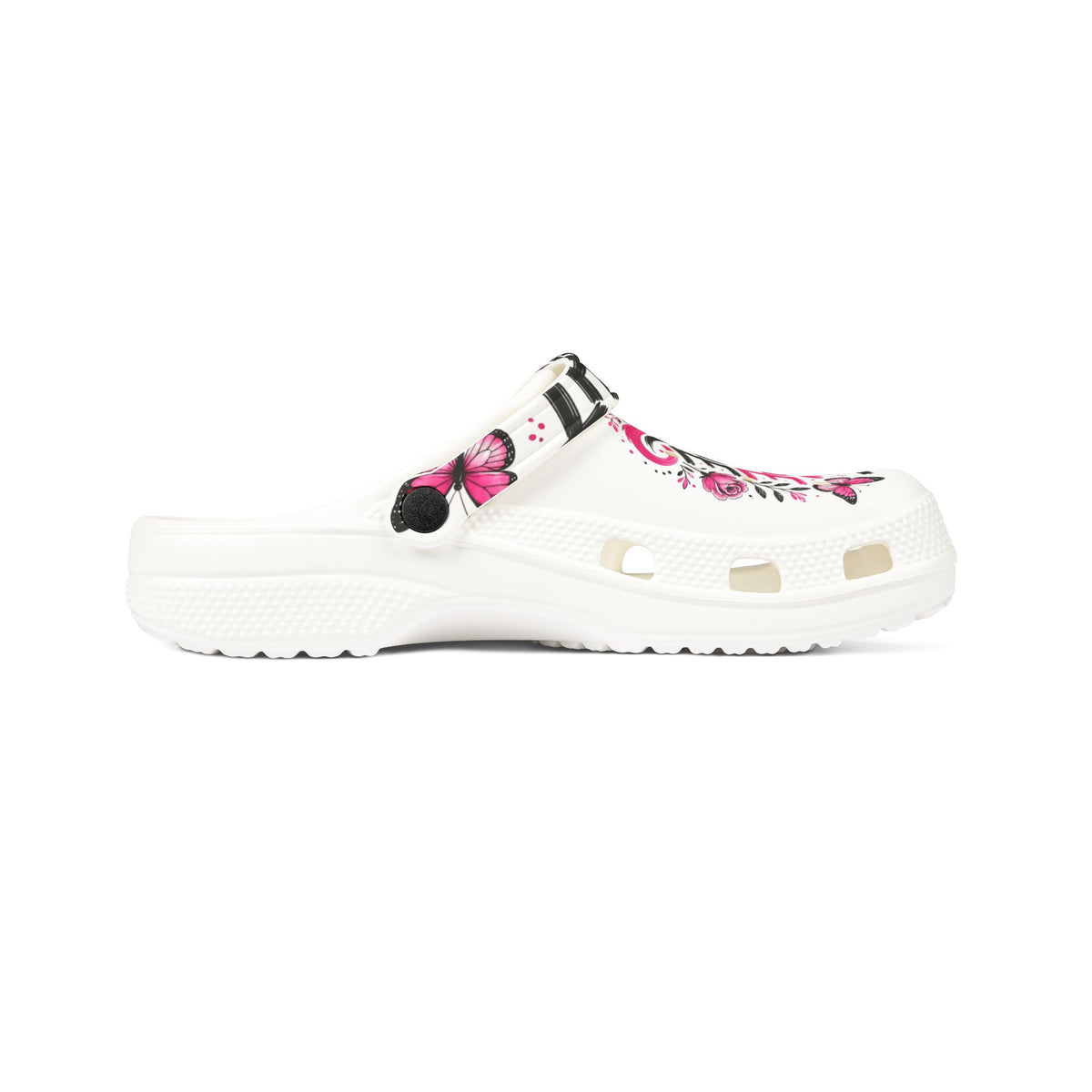 Breast Cancer Awareness EVA Clogs — "Fight Hope Cure" Pink Ribbon Slide Shoes