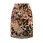 Leopard Blush Floral Print Pencil Skirt - Chic Summer Style
