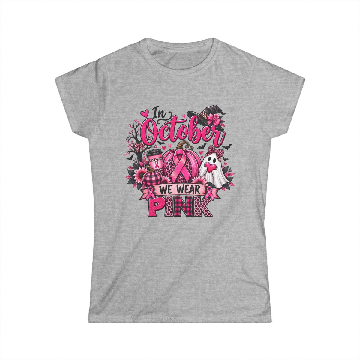 Breast Cancer Awareness Women's Tee — In October We Wear Pink