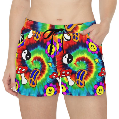 Psychedelic Mellow Mushroom Women's Summer Shorts