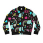 Youthful Hello Kitty Bomber Jacket, Cute Fashion, Colorful Outerwear, Trendy Gift for Her, Fun Streetwear, Vibrant AOP Style