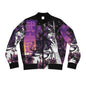 Purple Geisha Floral Bomber Jacket