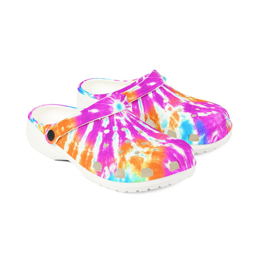 Colorful Tie-Dye EVA Foam Clogs for Summer Fun