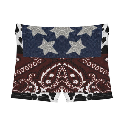Patriotic Bandana Print Women's Shorts - Perfect for Summer Celebrations