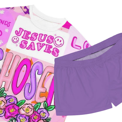 Chosen Women's Sleepwear Set- Vibrant and Faith-Inspired Loungewear