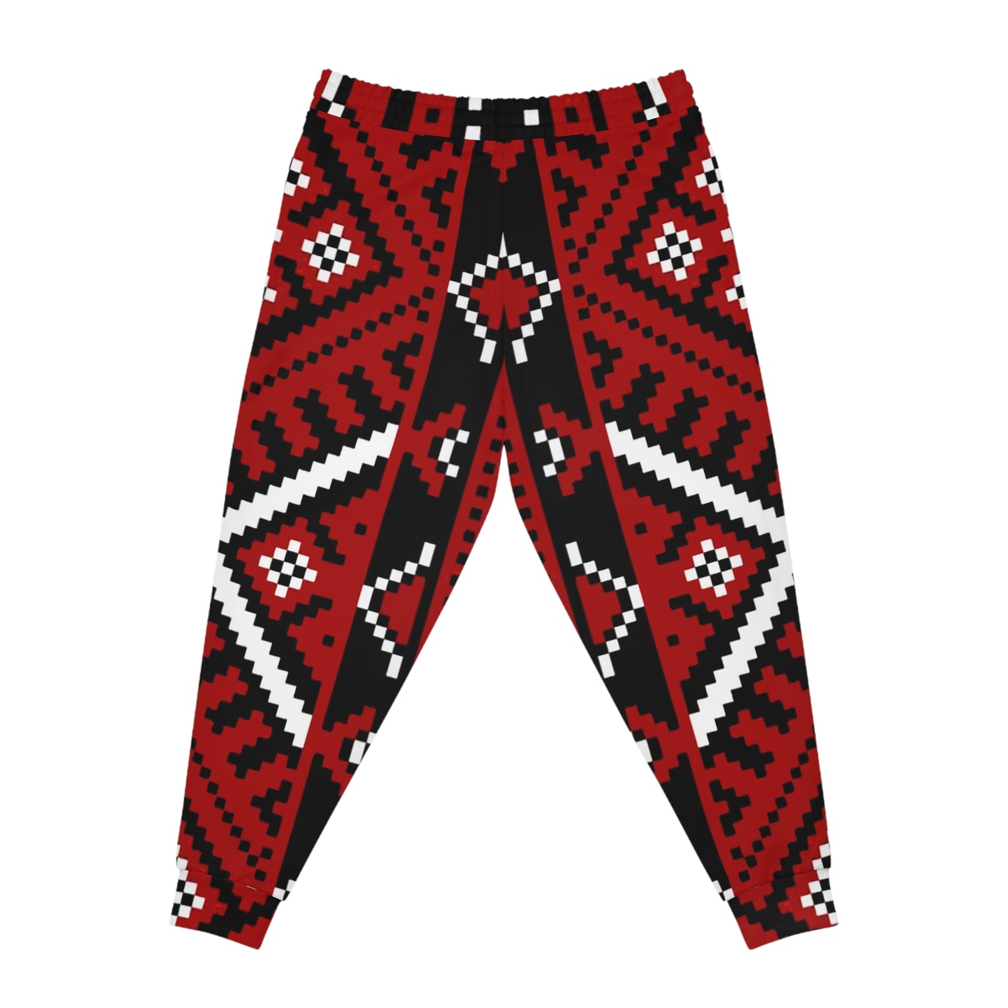 Aztec Red Pattern Joggers