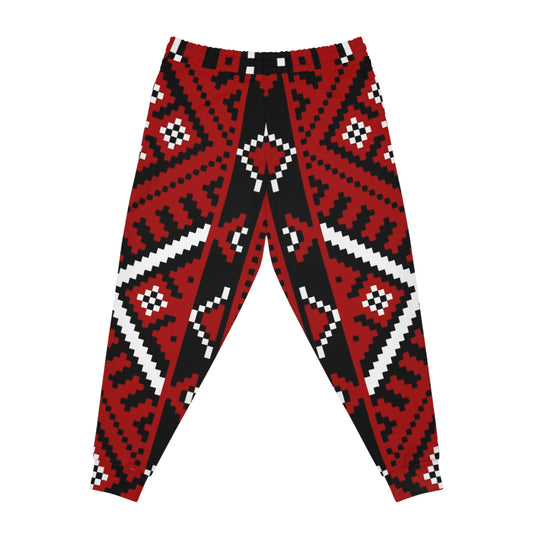 Aztec Red Pattern Joggers