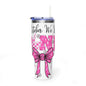 40oz Breast Cancer Awareness Tumbler – "In October We Wear Pink" Stainless Travel Cup