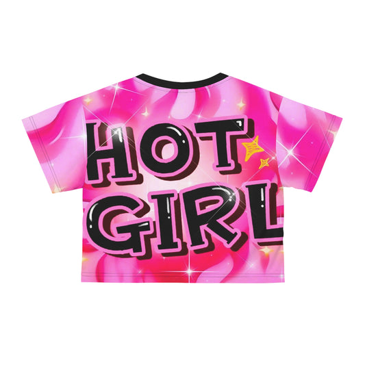 Hot Girl Pink Crop Tee - Trendy Fashion, Summer Outfits, Streetwear Style, Cute Casual Wear, Gift for Her