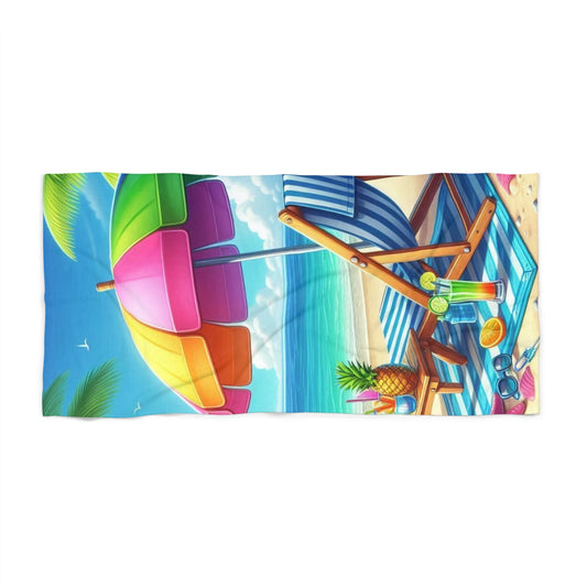 Fun in The Sun Tropical Paradise Beach Towel