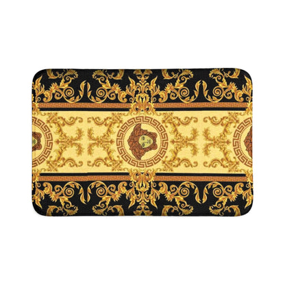 Baroque Medusa Bath Mat Set — 3-Piece Luxury Bathroom Rug Set