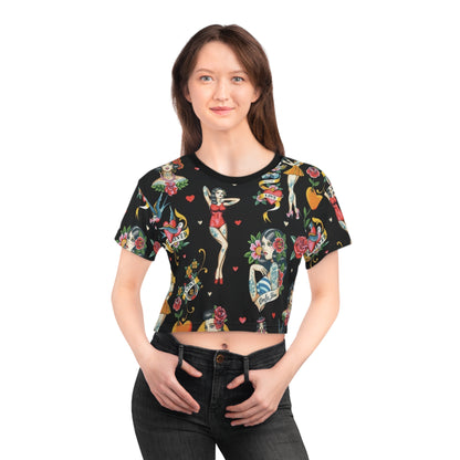 Only You Forever Vintage Tattoo Crop Tee