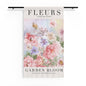 Sheer Curtain — 'Fleurs Garden Bloom' Floral Window Panel