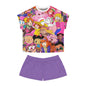 Women's Pajama Set - 90s Girls Cartoon Characters Print