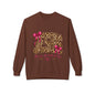 Jesus Leopard Print Crewneck Sweatshirt — 'The Way, The Truth, The Life' Christian Pullover