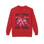 Breast Cancer Awareness Crewneck Sweatshirt - "Her Fight Our Fight" Pink Ribbon Design