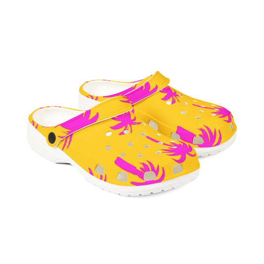 Tropical Palm Pattern EVA Foam Shoes - Summer Comfort Footwear