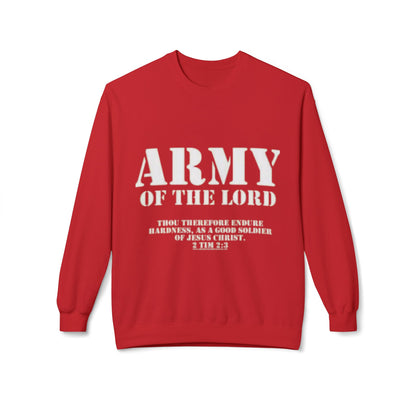 Army of the Lord Sweatshirt — Christian Faith Crewneck with 2 Timothy 2:3 Verse