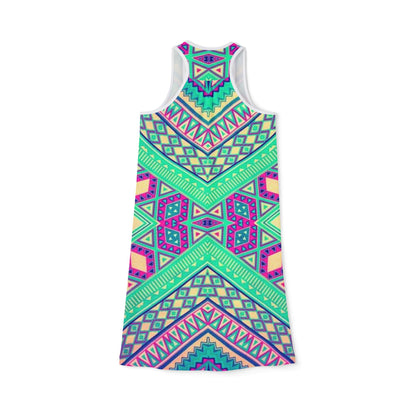 Vibrant Women's Racerback Dress - Perfect for Summer Festivals & Casual Outings