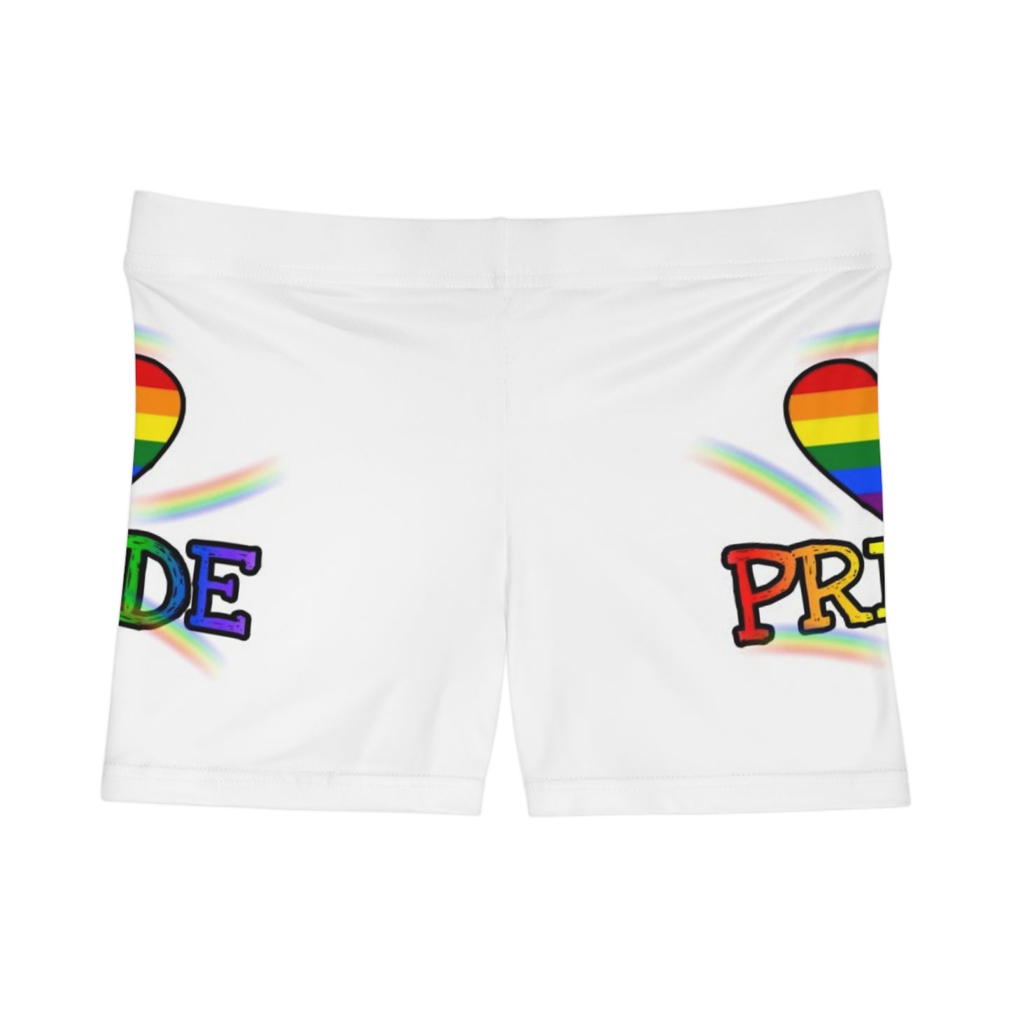 Pride Rainbow Women's Shorts - Celebrate Love and Inclusivity