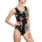 “Don’t Gamble With Love” Print Women's One-Piece Swimsuit - Stylish Summer Swimwear