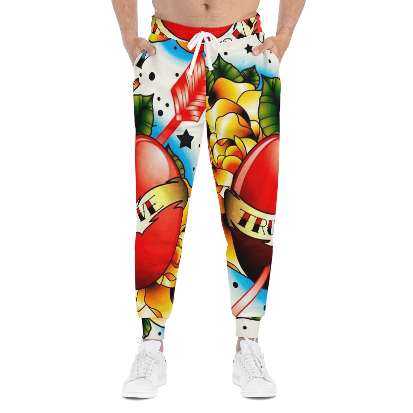Colorful Tattoo-Inspired Athletic Joggers for Fun Fitness Vibes | Love & Truth Design, Sporty Loungewear, Gift for Athletes, Unique [...]