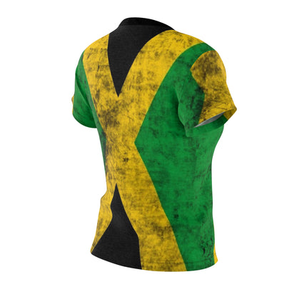 Jamaican Flag Women’s Tee - Vibrant Casual Wear for Celebrations