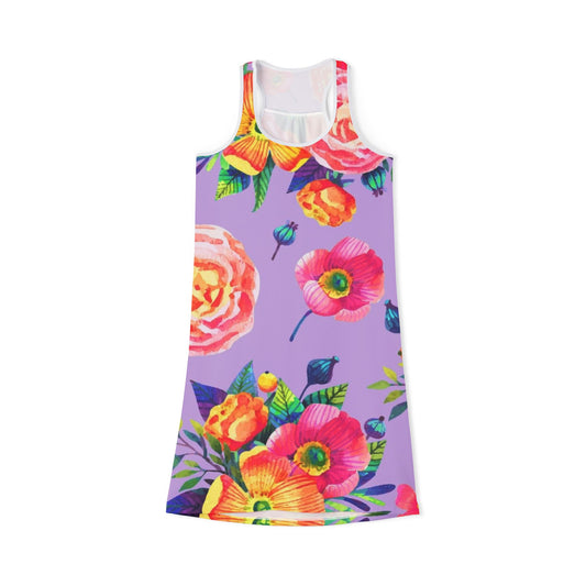 Colorful Floral Blooms Women's Summer Dress