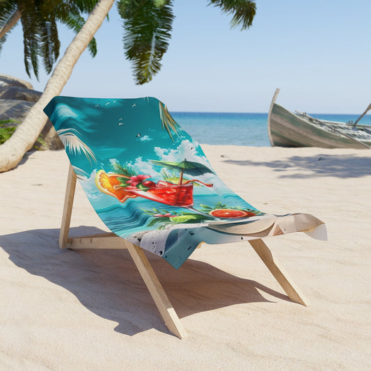 Tropical Paradise Beach Towel - Perfect for Summer Days and Relaxing by the Pool