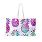 Tropical Pineapple Vacay Tote Bag - Colorful Travel Tote for Beach, Vacation & Everyday Use