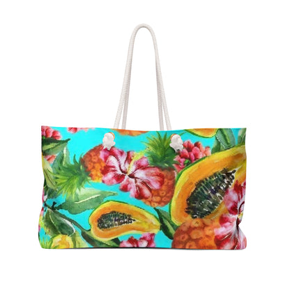 Tropical Floral Vacay Tote Bag - Stylish Travel Tote for Summer Getaways