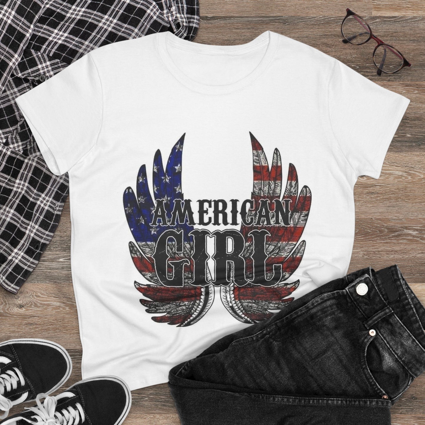 American Girl Patriotic Women's Cotton Tee