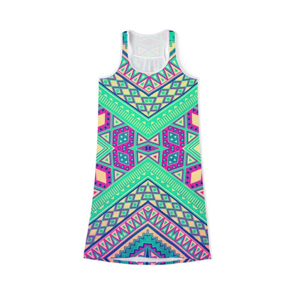 Vibrant Women's Racerback Dress - Perfect for Summer Festivals & Casual Outings