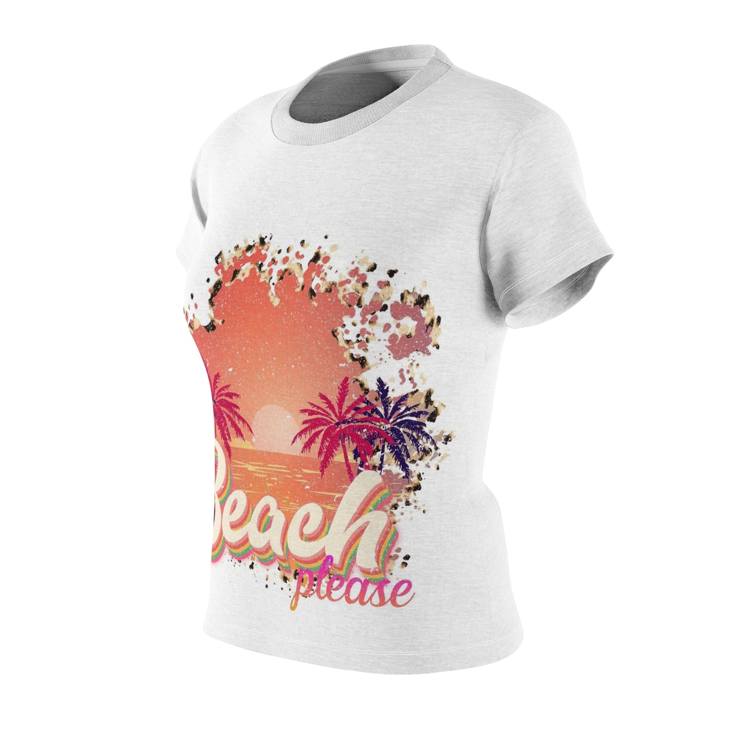 Beach Please Cut &amp; Sew T-Shirt für Damen – Summer Vibes T-Shirt