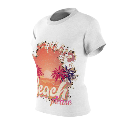 Beach Please Cut &amp; Sew T-Shirt für Damen – Summer Vibes T-Shirt