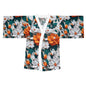 Langärmliger Kimono-Bademantel mit Blumenmuster – Elegante Loungewear für Entspannung und Stil