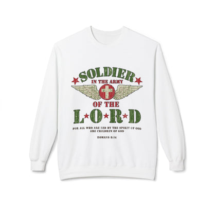 Soldier in the Army of the Lord Crewneck Sweatshirt — Christian Military Faith Tee