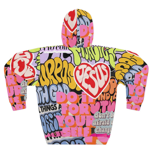 Colorful Inspirational Hoodie, Motivational Pullover, Unisex Casual Wear, Trendy Streetwear, Perfect Gift for Any Occasion