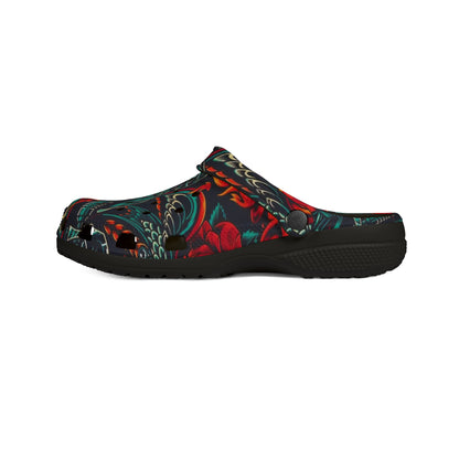 Colorful Floral Tattoo Print EVA Foam Clogs - Comfortable & Stylish Casual Footwear