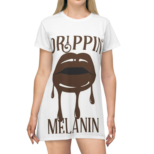 Dripping Melanin T-Shirt Dress