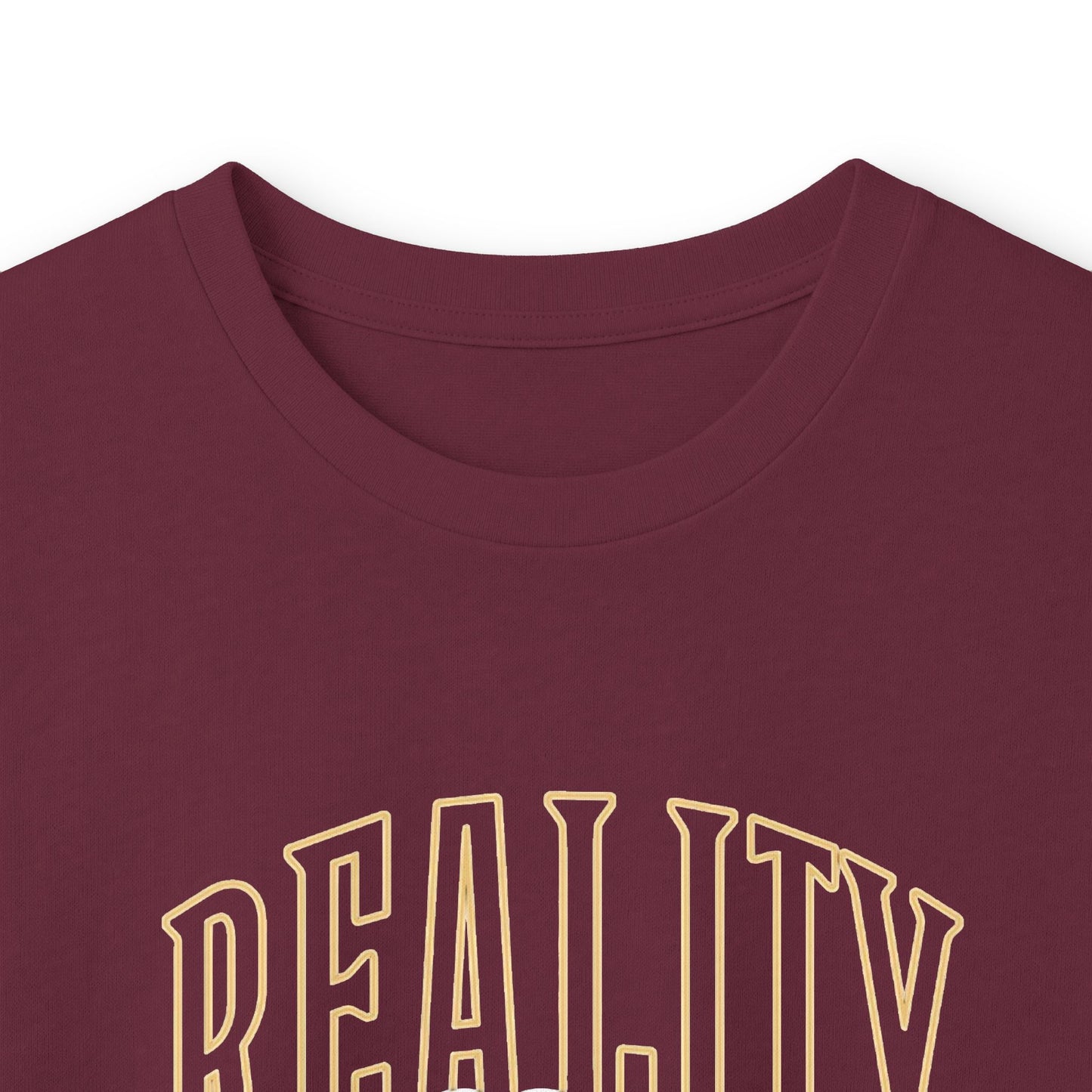 Long Sleeve Tee — 'Reality Hides Behind The Mask' Vintage Statue Face Graphic