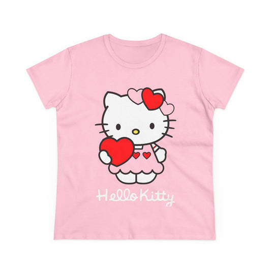 Cute Hello Kitty Women's Tee, Casual Graphic Shirt, Stylish Gift for Cat Lovers, Fun Summer Top, Birthday and Valentine’s Day Wear