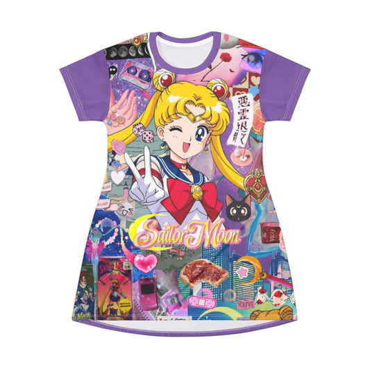 Anime T-Shirt Dress featuring Sailor Moon