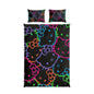 Hello Kitty Neon Pattern Cotton Bed Set — Colorful Kids & Teen Duvet Cover