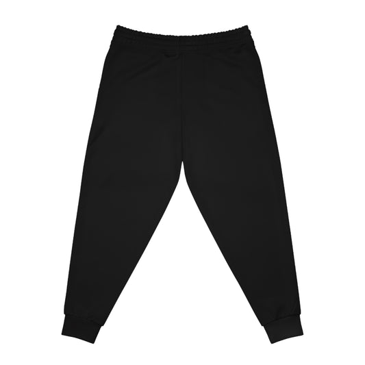 Angel Warrior Athletic Joggers — Graphic Gothic Prayer Design