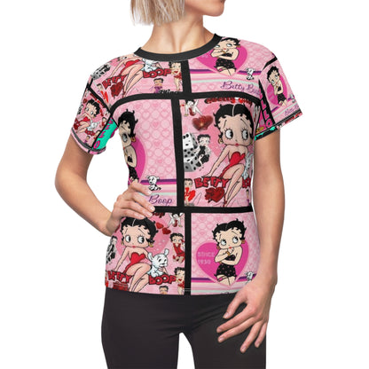 Hello Betty Boop Women's  Vintage Cartoon Style Tee