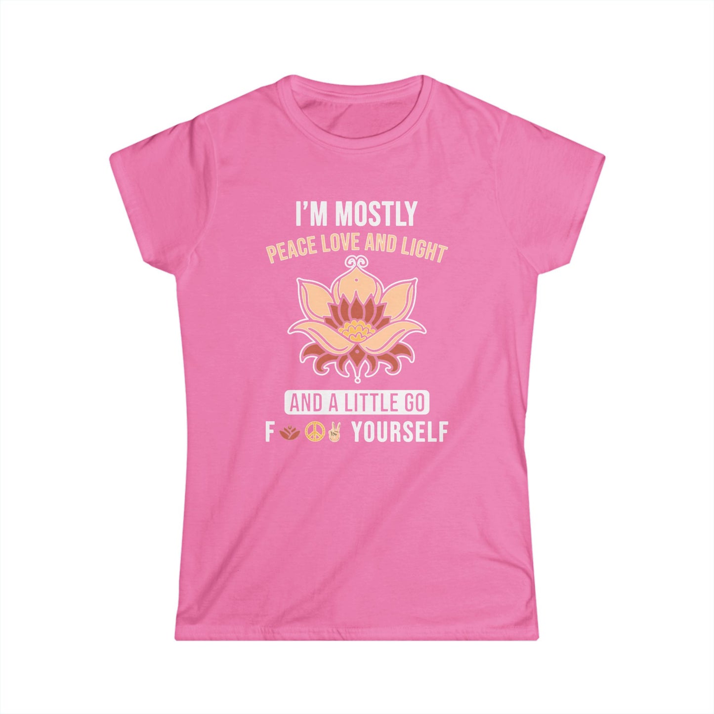 "I'm Mostly Love and Light" Women's Tee — Softstyle Casual Graphic Shirt