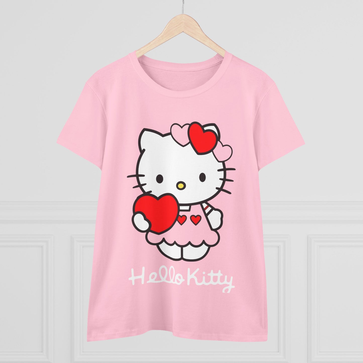 Cute Hello Kitty Women's Tee, Casual Graphic Shirt, Stylish Gift for Cat Lovers, Fun Summer Top, Birthday and Valentine’s Day Wear
