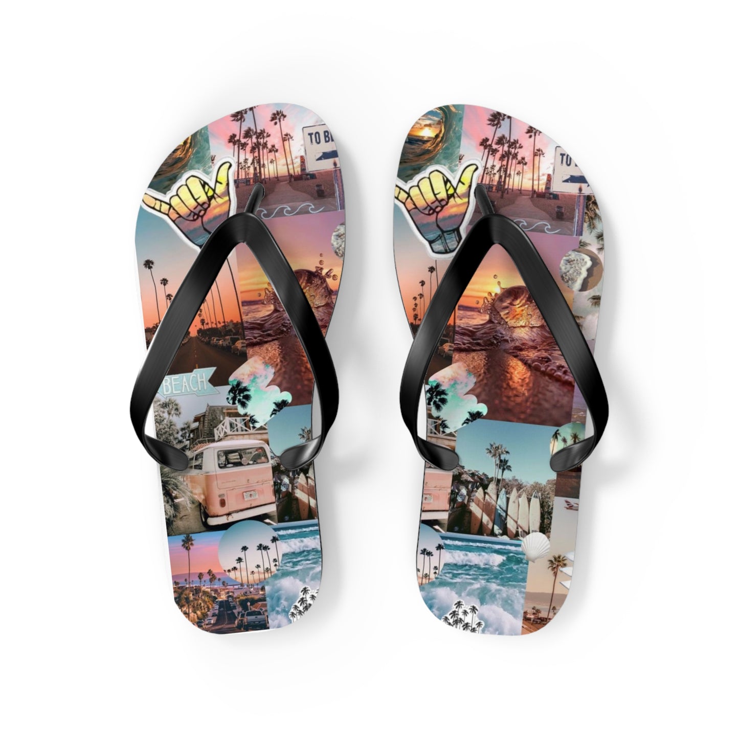Beach Vibe Flip Flops - Colorful Summer Sandals for Sun Lovers