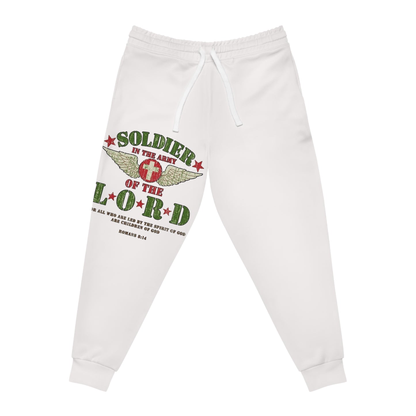 Soldier of the Lord Athletic Joggers — Christian Faith Graphic Sweatpants